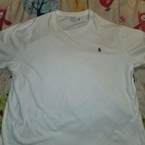 Polo by Ralph Lauren White Short Sleeve Crew T-Shirt with Navy Pony